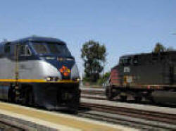 Amtrak Capital & SP 178 meet at Santa Clara