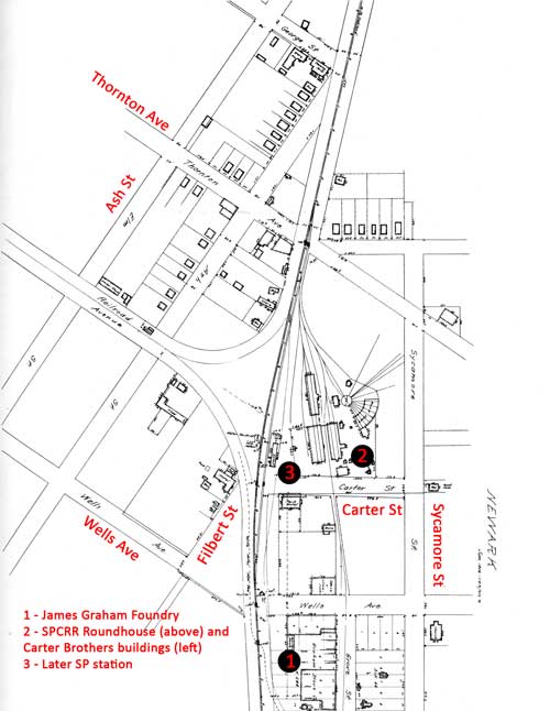 Old Newark town map